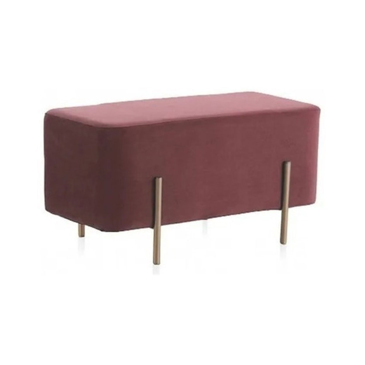 Puff Rectangular Bshierr Pana y Metal Dorado