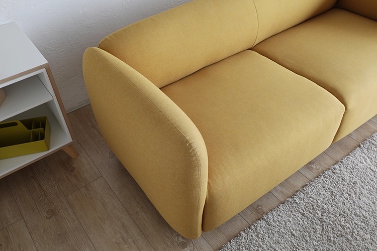 Sillón Moderno Cubic 2 Cuerpos Integrado Lino Antidesgarros