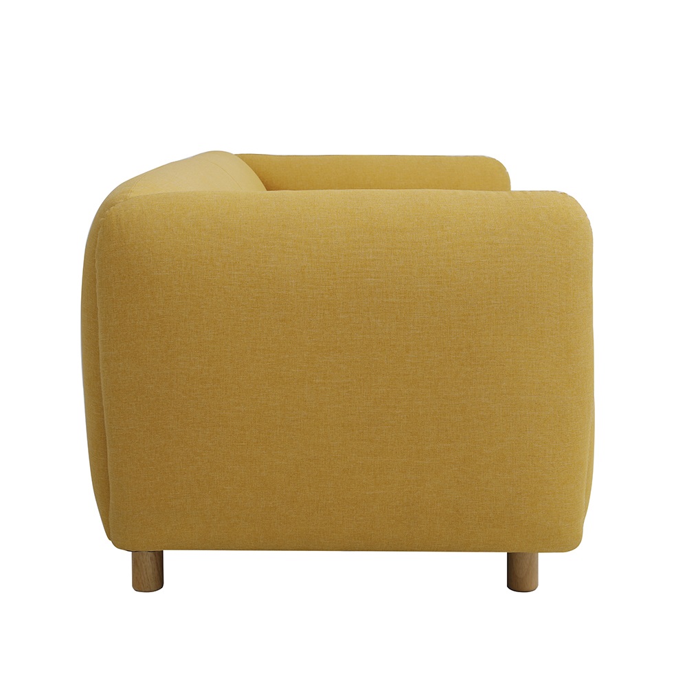Sillón Moderno Cubic 2 Cuerpos Integrado Lino Antidesgarros