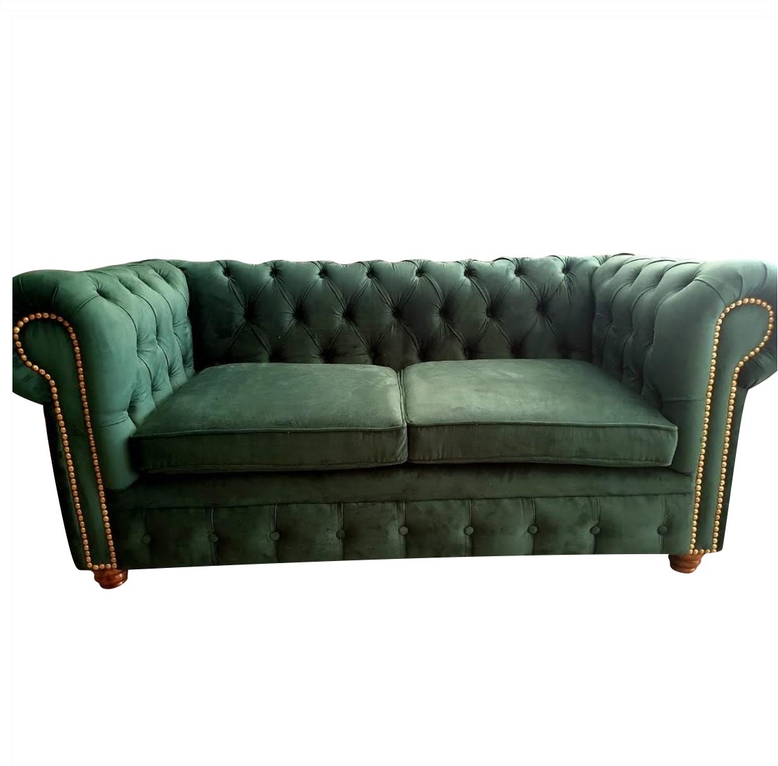 Sillón Chesterfied 2 Cuerpos Pana Antimanchas