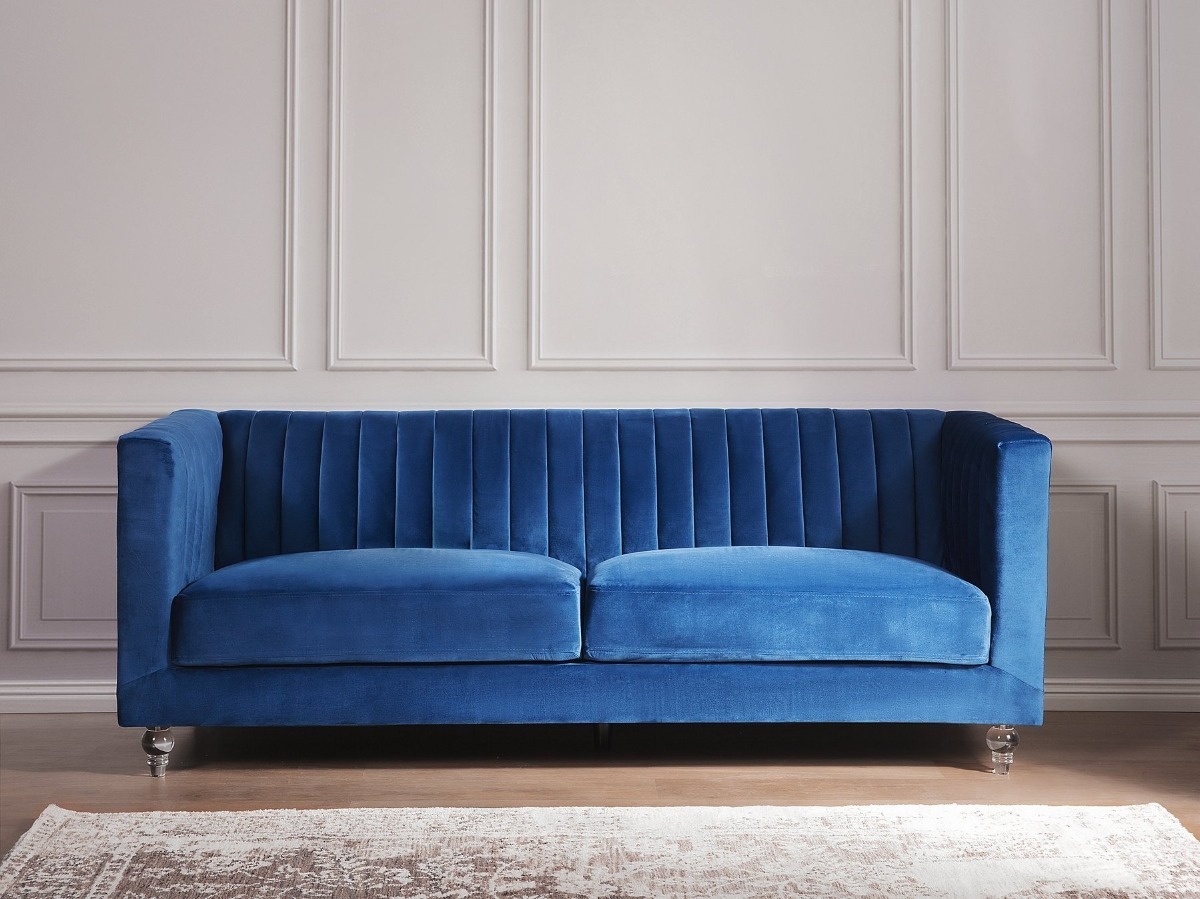 Sillón Priamo Acanalado 3 Cuerpos Priamo Pana Antimancha