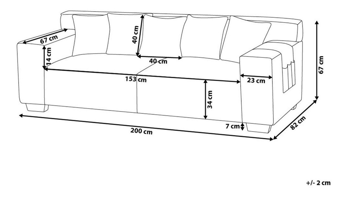 Sillón Many 3 Cuerpos Pana Antimancha
