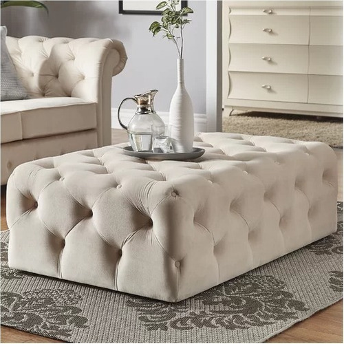 Puff Chesterfield 120 cm Pana Antimancha