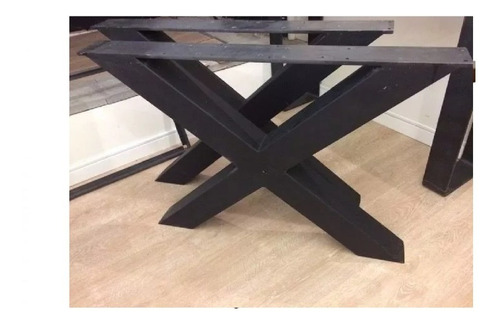 Mesa Industrial Comedor Madera Y Hierro 180x90x75