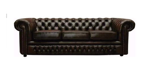 Sillon Chesterfield 3 Cuerpos Ecocuero