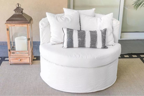Sillon Ghost Circular 1 Cuerpo Con Funda Tussor