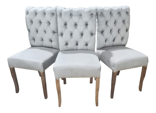 Combo Capitoné Lenga Fueguina 6 Sillas Pana Antimacha