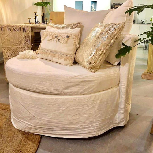 Sillon Ghost Circular 1 Cuerpo Con Funda Tussor