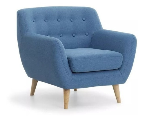 Sillón Nordiquito Vintage 1 Cuerpo Lino Antidesgarro