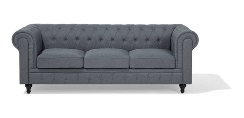 Sillón Esquinero Chesterfield Xumaral 280x220 Lino Antidesgarros