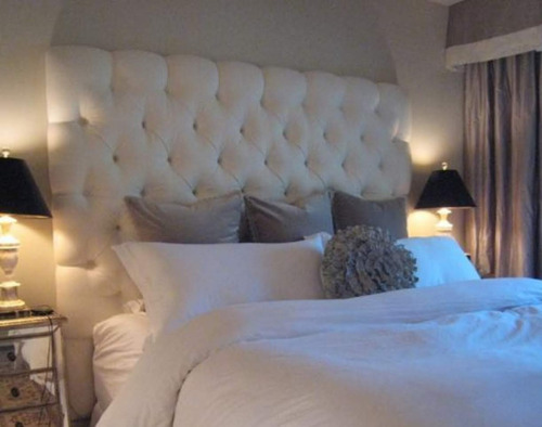 Respaldo Sommier Capitone Colgante 2 Plazas Pana Antimancha