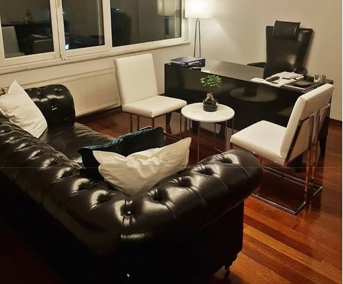 Sillón Chesterfied Dos Cuerpos Cuero 100% Vacuno