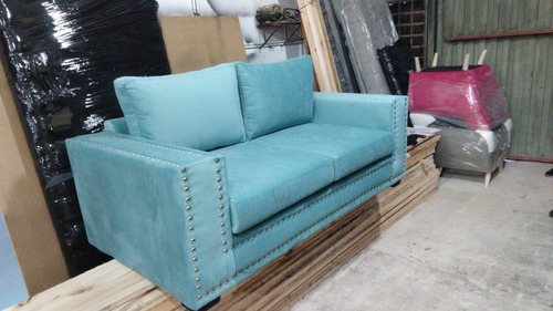 Sillon Sofa Vintage Alabama 2 Cuerpos Pana Antimanchas
