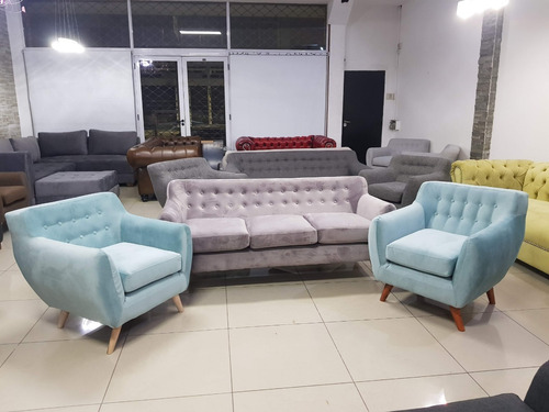 Sillón Nordiquito Vintage 1 Cuerpo Lino Antidesgarro