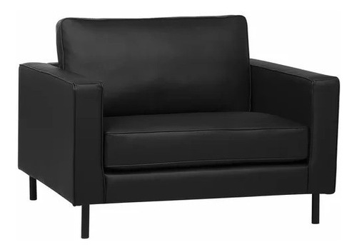 Sillón Moderno Demetrius Sofá 1 Cuerpo Ecocuero