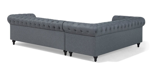 Sillón Esquinero Chesterfield Xumaral 280x220 Lino Antidesgarros