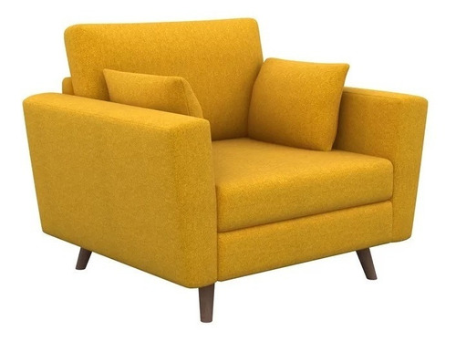 Sillón Sofá Nórdico Vintage Dymas 1 Cuerpo Pana Antimancha