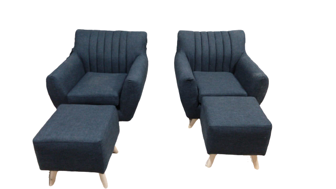 Sillón Nórdico Daven Un Cuerpo Pana Antimanchas