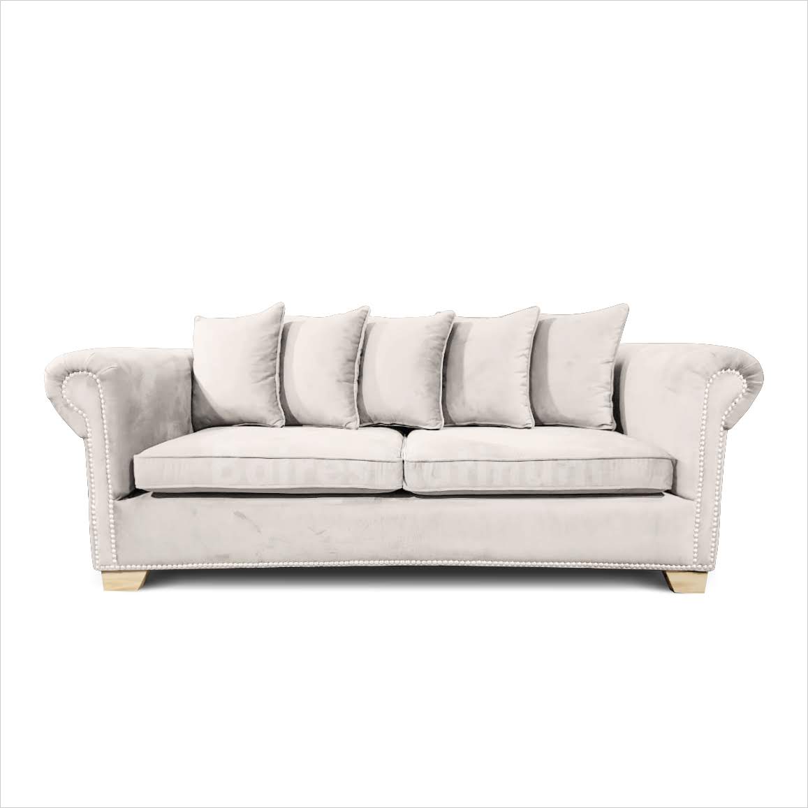 Sillón Vintage Cleopatra Confort 3 Cuerpos Pana Antimancha