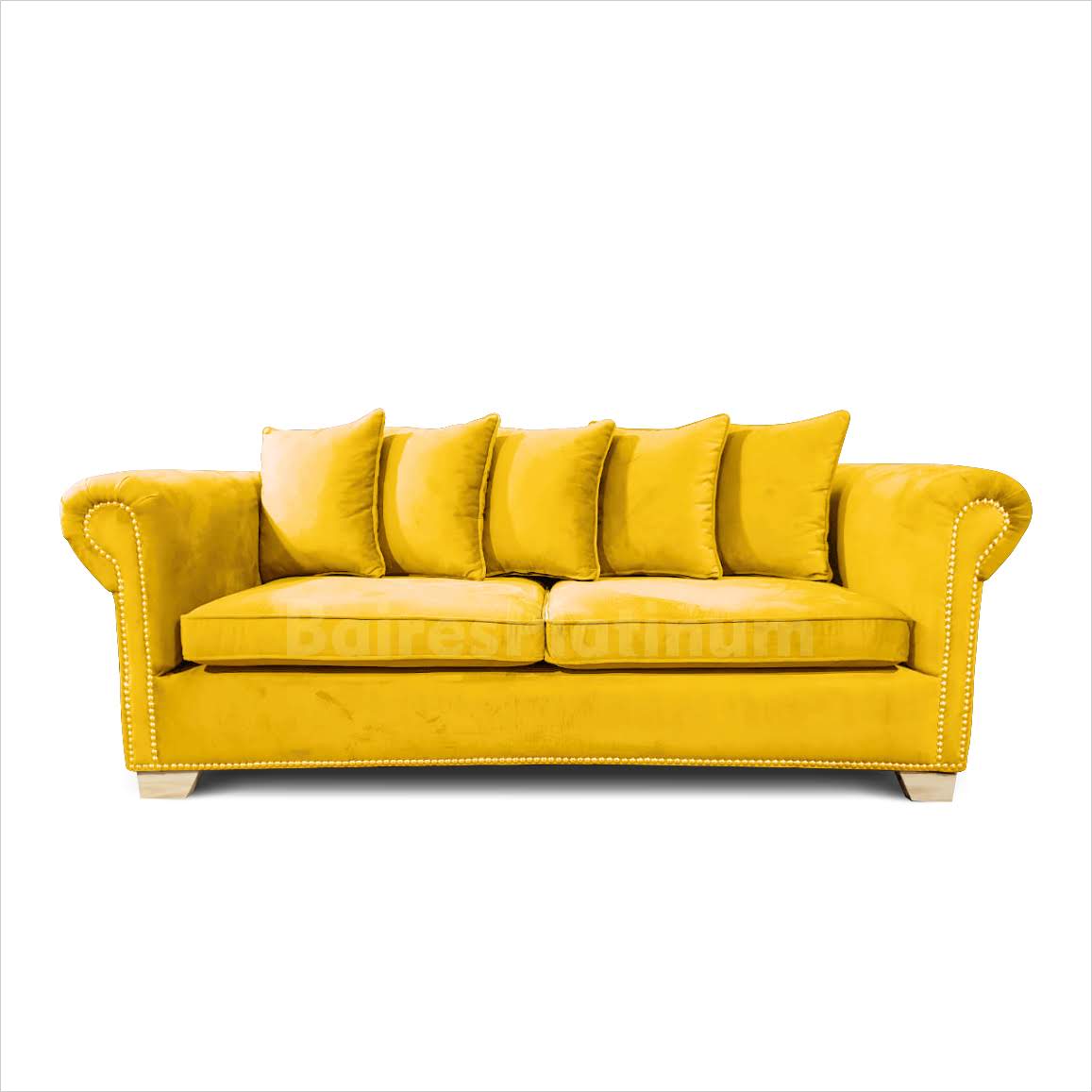 Sillón Vintage Cleopatra Confort 3 Cuerpos Pana Antimancha