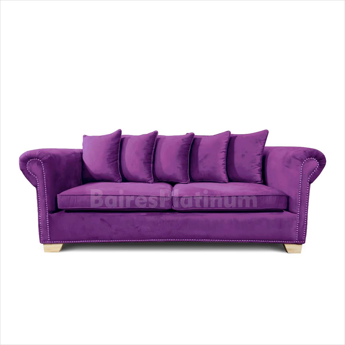 Sillón Vintage Cleopatra Confort 3 Cuerpos Pana Antimancha