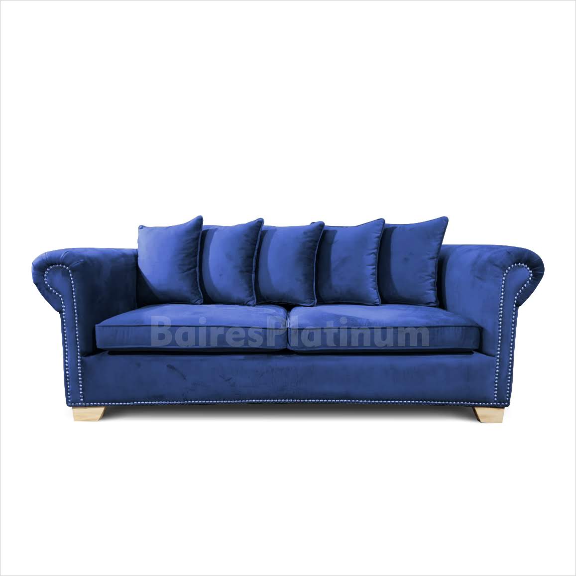 Sillón Vintage Cleopatra Confort 3 Cuerpos Pana Antimancha