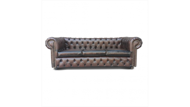 Sillón Chesterfiel 3 Cuerpos Ecocuero Panamera Premium