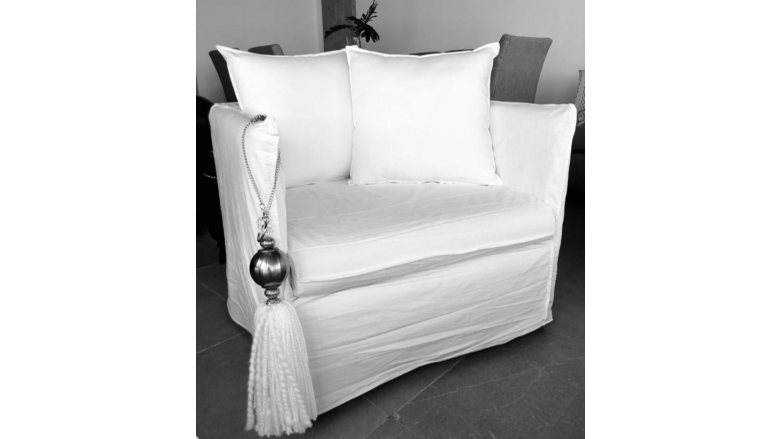 Combo Ghost Sillón 2 Cuerpos + Sillón 1 Cuerpo en Funda Tussor