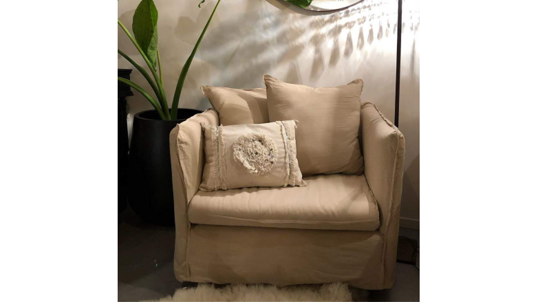 Combo Ghost Sillón 2 Cuerpos + Sillón 1 Cuerpo en Funda Tussor