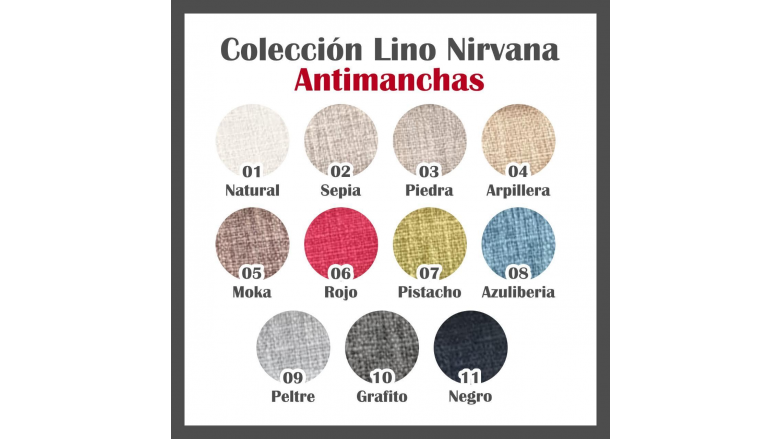 Banqueta Nórdico En Lino Antidesgarro