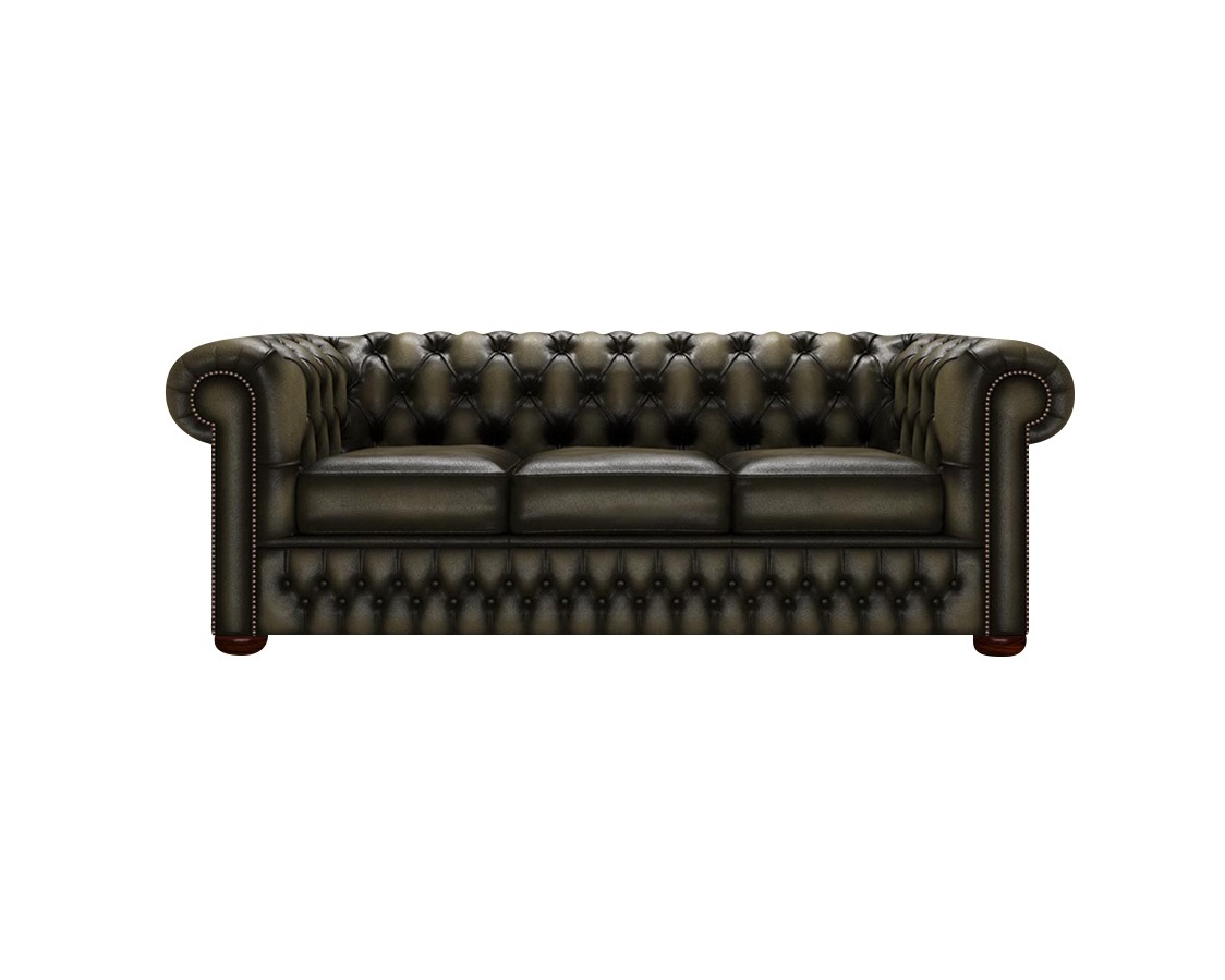 Sillón Chesterfield 3 Cuerpos Cuero 100% Vacuno