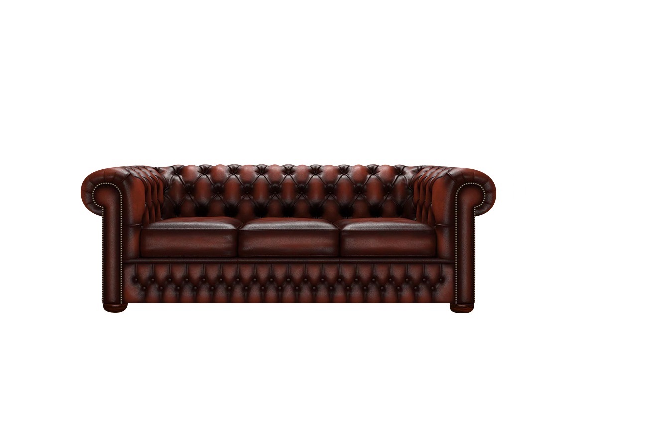 Sillón Chesterfield 3 Cuerpos Cuero 100% Vacuno