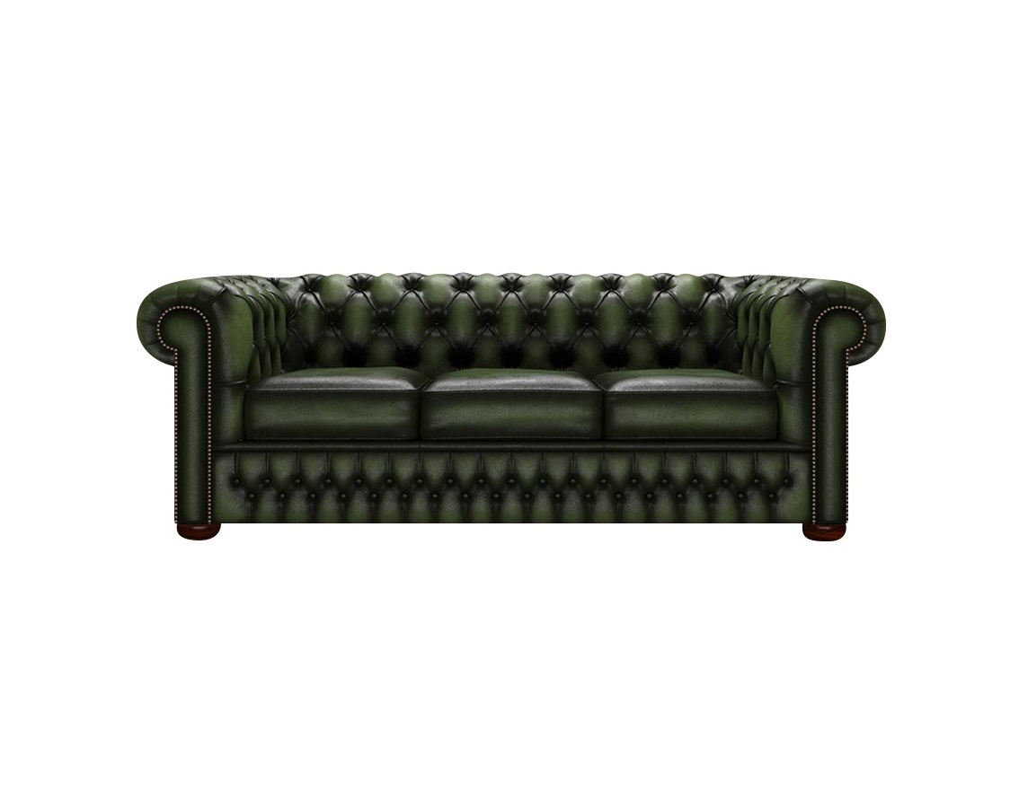 Sillón Chesterfield 3 Cuerpos Cuero 100% Vacuno